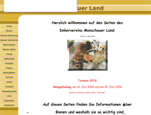Tablet Screenshot of imkerverein-monschau.de